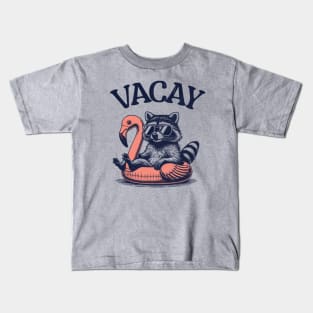 Vacay - Floating Raccoon Kids T-Shirt